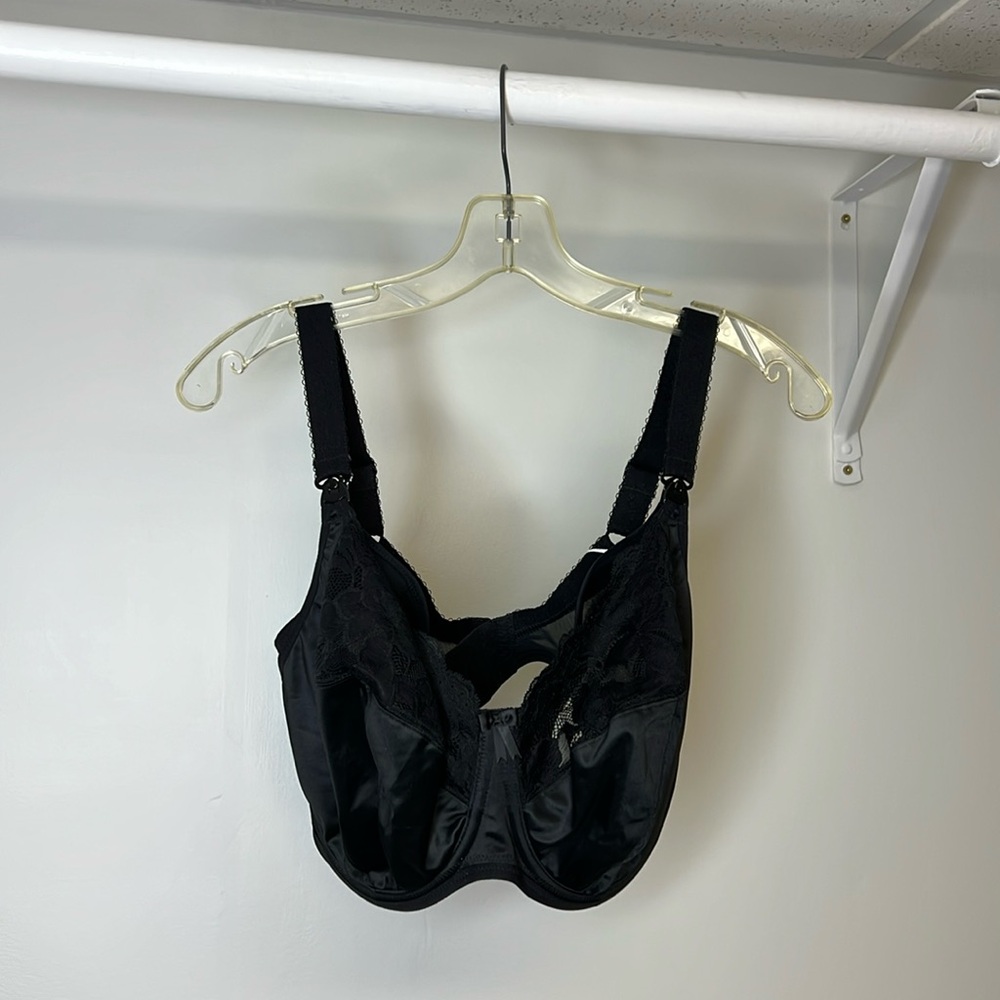 NWT‎ Elomi Molly Style Black Lace Nursing Bra- 34L